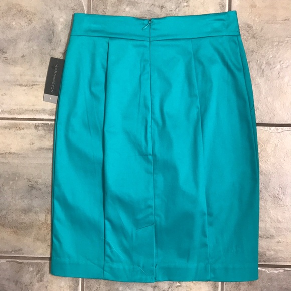 Turquoise pencil skirt - Picture 2 of 6